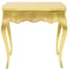 Casa Padrino Barock Konsolentisch in Gold mit Schublade 80 x 40 x 75 cm im antiken Stil