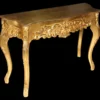 Casa Padrino Barock Konsolentisch Gold mit Schubladen, Damen Schminktisch, Antik Stil, B 116 cm x H 77 cm x T 36 cm
