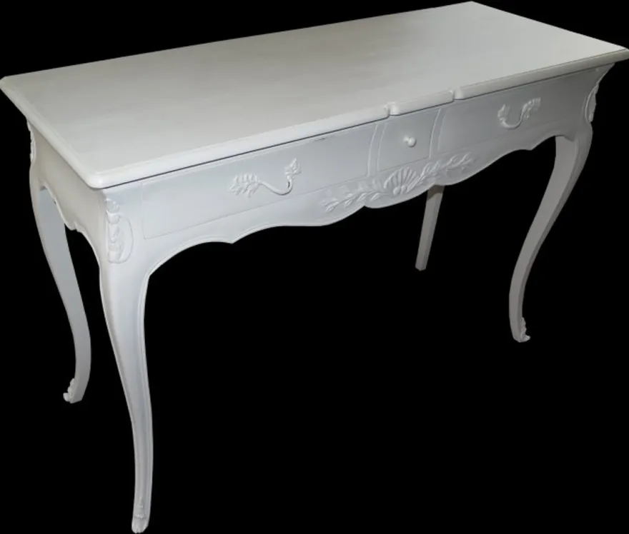 Casa Padrino Barock Konsolentisch Antik Stil Weiss mit 3 Schubladen 120 x 45 x 80 cm