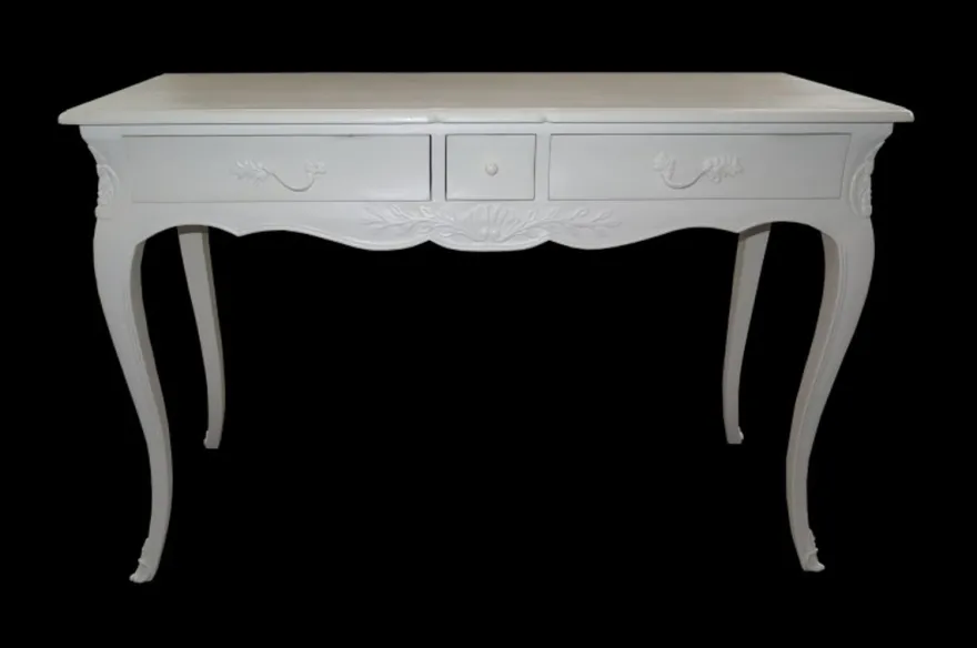 Casa Padrino Barock Konsolentisch Antik Stil Weiss mit 3 Schubladen 120 x 45 x 80 cm
