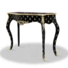 Casa Padrino Barock Konsole Schwarz Gold 100 x 40 x H. 85 cm - Barock Konsolentisch