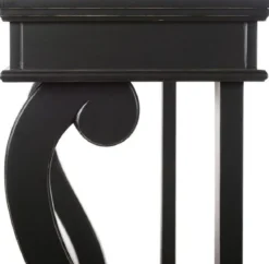 Casa Padrino Barock Konsole Schwarz 145 x 45 x H. 100 cm - Handgefertigter Konsolentisch im Barockstil - Prunkvolle Barockstil Konsole - Barock Möbel - Antik Stil Möbel - Barockstil Möbel