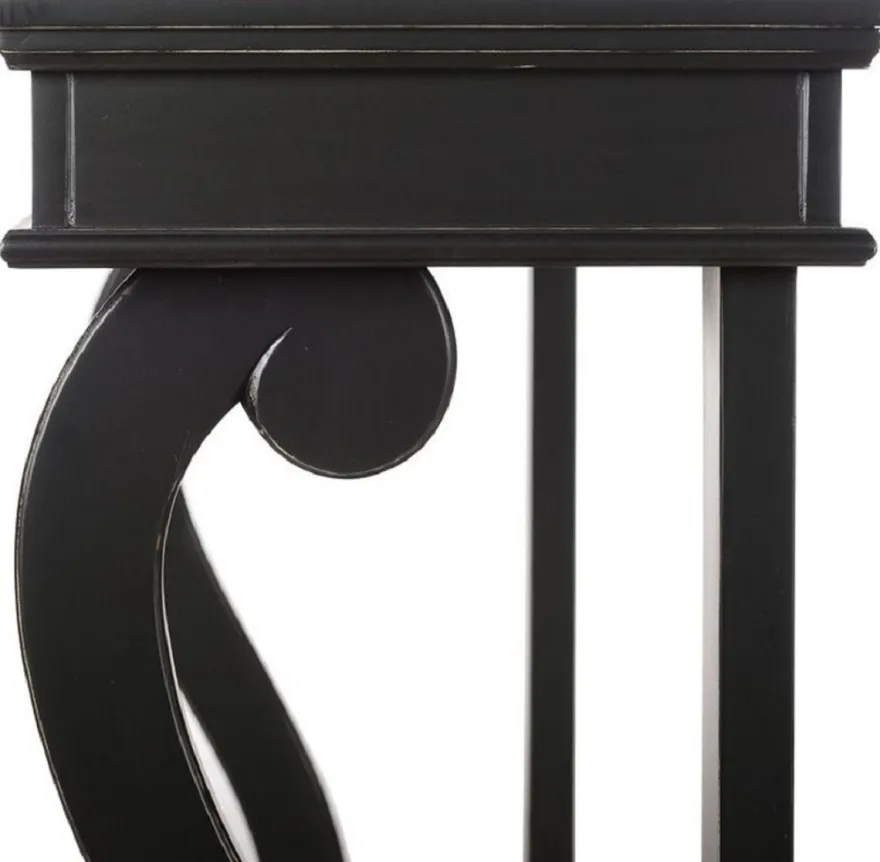 Casa Padrino Barock Konsole Schwarz 145 x 45 x H. 100 cm - Handgefertigter Konsolentisch im Barockstil - Prunkvolle Barockstil Konsole - Barock Möbel - Antik Stil Möbel - Barockstil Möbel