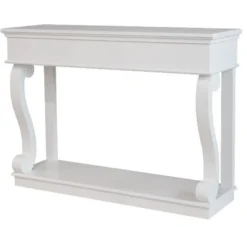 Casa Padrino Barock Konsole Weiss - Luxus Konsolentisch Sideboard im Antik Stil - 140 x 100 x 45 cm