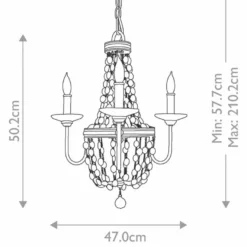 Casa Padrino Barock Kristall Kronleuchter Silber Ø 47 x H. 50,2 cm - Barock Leuchten