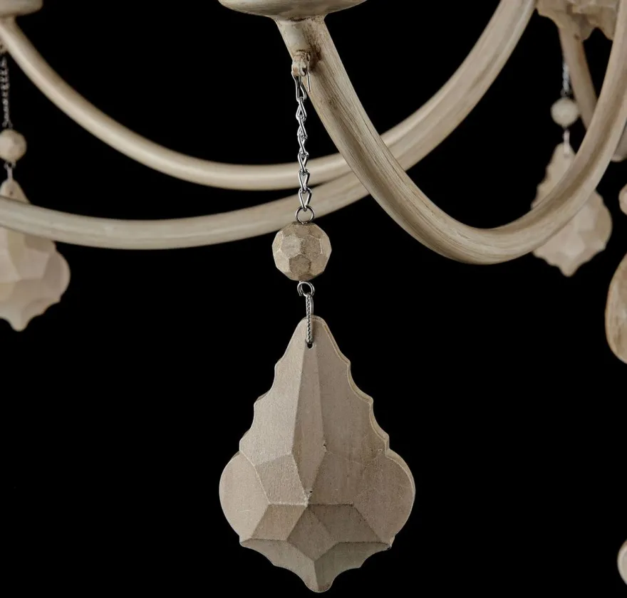Casa Padrino Barock Kristall Kronleuchter 7-flammig in Beige - Ø 87 x H. 59 cm - Luxus Lüster für gehobene Wohnräume