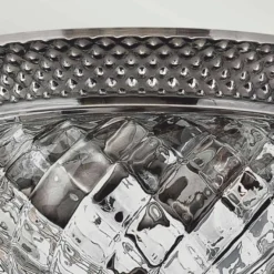 Casa Padrino Barock Kristall Deckenleuchte Antik Silber Ø 30,5 cm