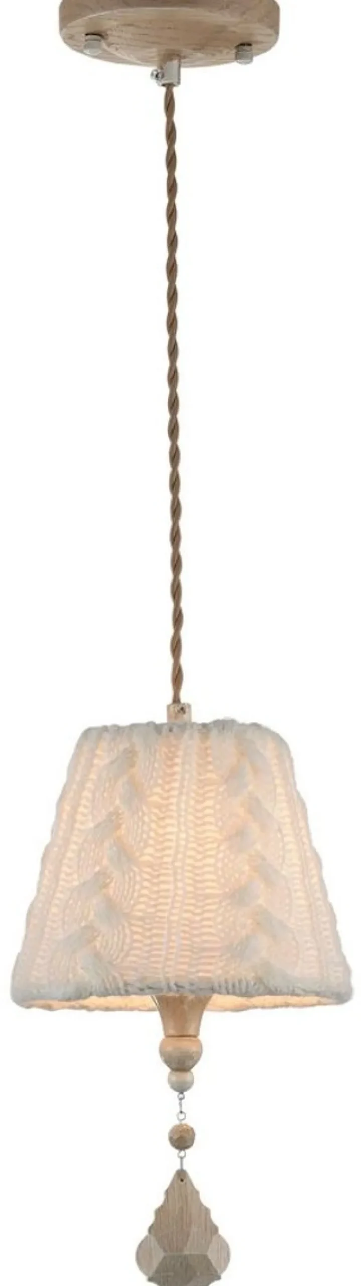 Casa Padrino Barock Kristall Hängeleuchte, Metall und Kristallglas, Beige, Ø 18 x H. 35 cm
