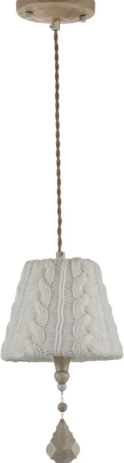 Casa Padrino Barock Kristall Hängeleuchte, Metall und Kristallglas, Beige, Ø 18 x H. 35 cm