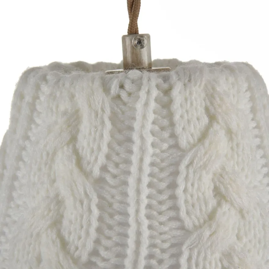 Casa Padrino Barock Kristall Hängeleuchte, Metall und Kristallglas, Beige, Ø 18 x H. 35 cm