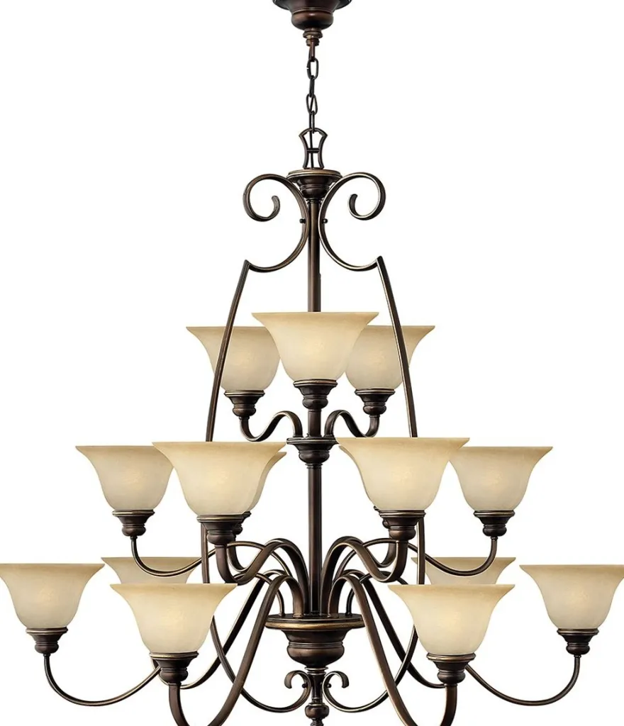 Casa Padrino Barock Kronleuchter Antik Bronze / Vintage Alabaster Ø 119,4 x H. 109,2 cm - Prunkvoller Kronleuchter mit eleganten Kunstglas Lampenschirmen - Barock Möbel