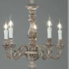 Casa Padrino Barock Kronleuchter Ø 52 x H. 55 cm 5-flammig - Handgefertigte Leuchte aus Italien - Barock Leuchten