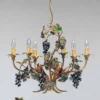 Casa Padrino Barock Kronleuchter Ø 70 x H. 55 cm 6-flammig - Handgefertigte Leuchte aus Italien - Barock Leuchten