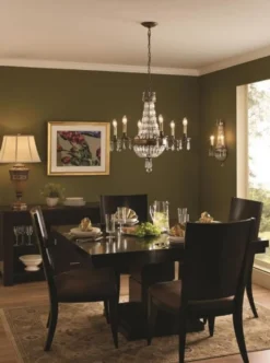 Casa Padrino Barock Kronleuchter mit Kristallglas Bronze Ø 68,6 x H. 74 cm - Prunkvoller Kronleuchter im Barockstil - Edel & Prunkvoll