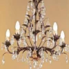 Casa Padrino Barock Kronleuchter Ø 60 x H. 60 cm 5-flammig - Handgefertigte Leuchte aus Italien - Barock Leuchten