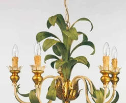 Casa Padrino Barock Kronleuchter Ø 63 x H. 52 cm 5-flammig - Handgefertigte Leuchte aus Italien - Barock Leuchten