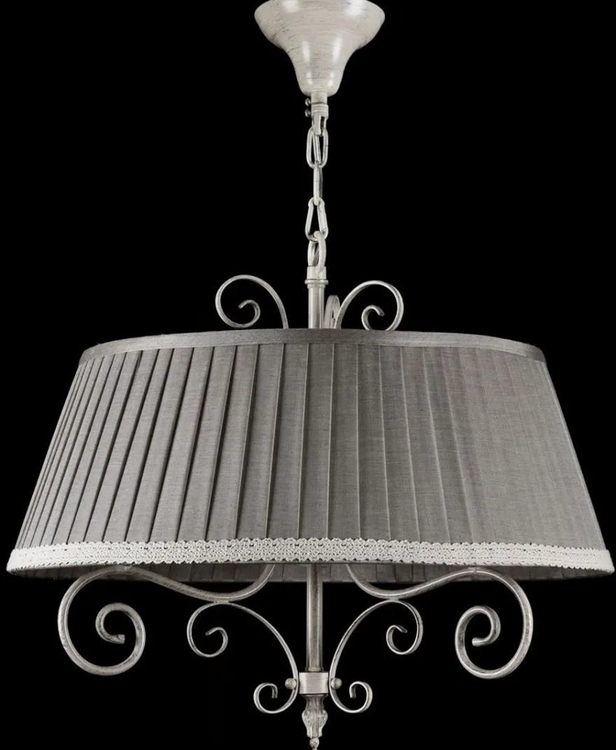 Casa Padrino Barock Kronleuchter im antiken Stil in Beige und Grau Ø 50 x H. 44 cm - Luxus Beleuchtung