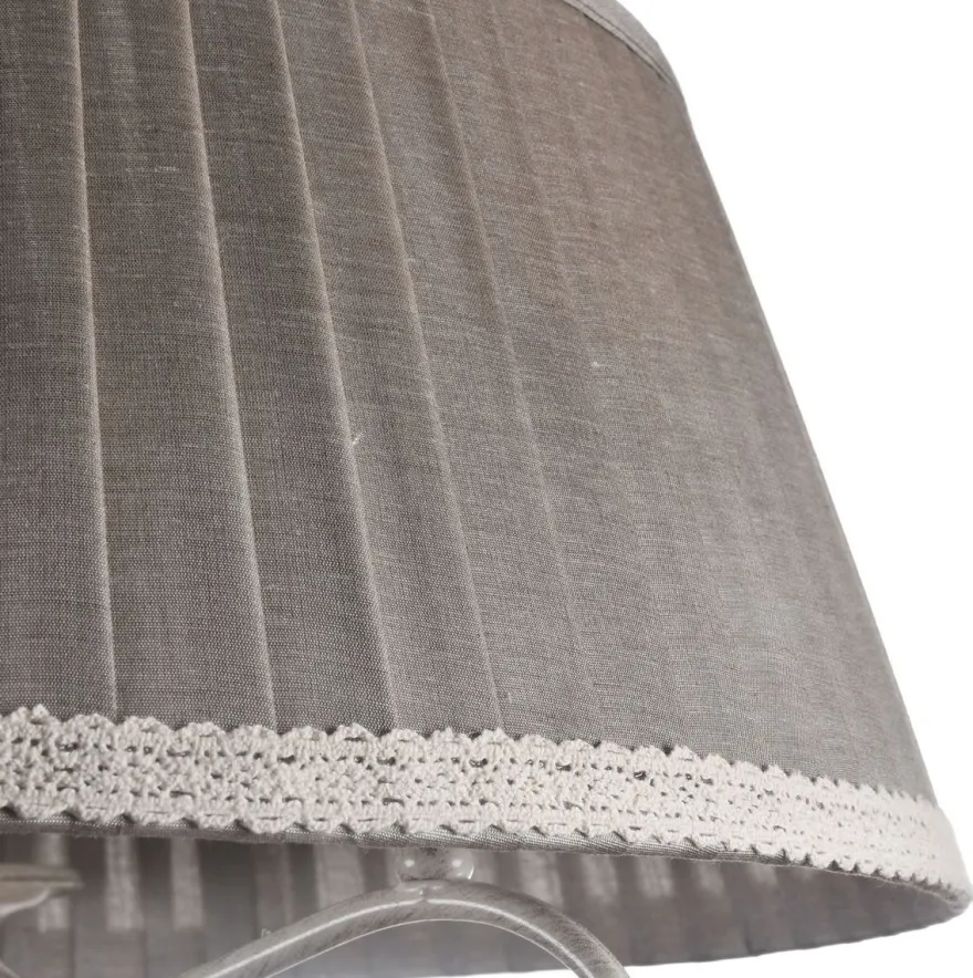 Casa Padrino Barock Kronleuchter im antiken Stil in Beige und Grau Ø 50 x H. 44 cm - Luxus Beleuchtung