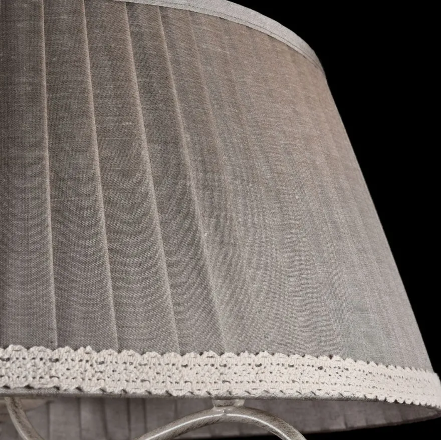 Casa Padrino Barock Kronleuchter im antiken Stil in Beige und Grau Ø 50 x H. 44 cm - Luxus Beleuchtung