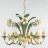 Casa Padrino Barock Kronleuchter Ø 68 x H. 55 cm 6-flammig - Handgefertigte Leuchte aus Italien - Barock Leuchten