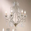 Casa Padrino Barock Kronleuchter Antikgold Ø 65 x H. 80 cm 6-flammig - Handgefertigte Leuchte aus Italien - Barock Leuchten