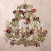 Casa Padrino Barock Kronleuchter Ø 46 x H. 48 cm 5-flammig - Handgefertigte Leuchte aus Italien - Barock Leuchten