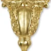 Casa Padrino Barock Kunstharz Wandkonsole Gold 21,1 x H. 25,3 cm - Polyresin Wanddeko Konsole im Barockstil - Barock Deko Accessoires - Barock Möbel - Barock Interior