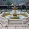 Casa Padrino Barock Lotus Blumen Springbrunnen / Gartenbrunnen Ø 490 x H. 220 cm - Edel & Prunkvoll