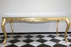Casa Padrino Barock Luxus Esstisch Gold 240 cm x 100 cm - Esszimmer Tisch - Made in Italy - Luxury Collection