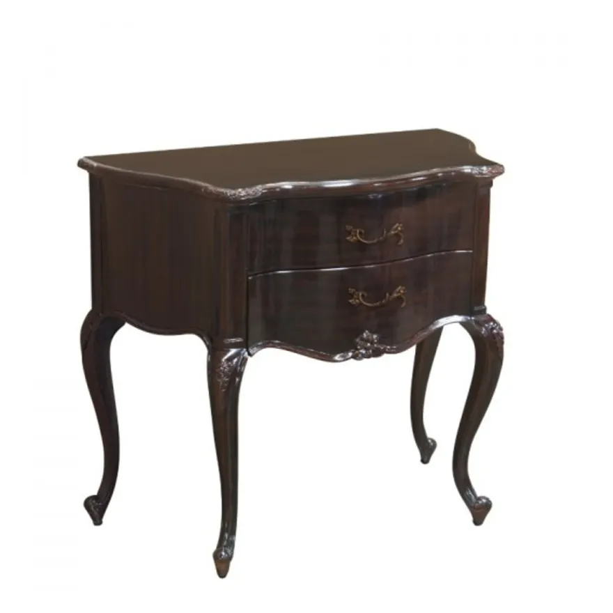 Casa Padrino Barock Luxus Kommode Braun-Rot, Breite 80 cm, Höhe 70 cm - Barock Möbel