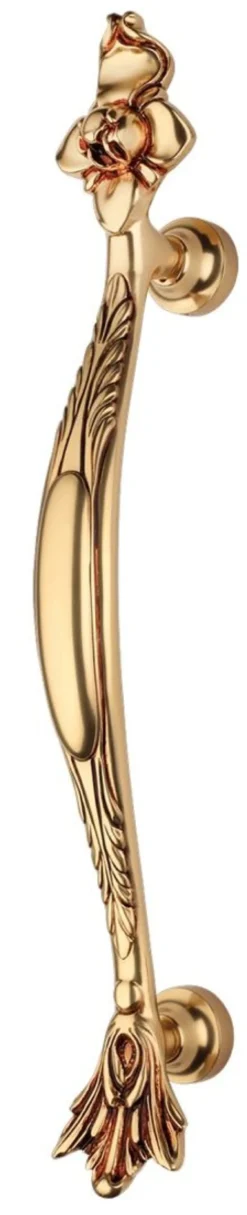 Casa Padrino Barock Messing Türgriff Set Französisches Gold 47 cm - Barockmöbel