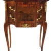 Casa Padrino Barock Nachtschrank aus Massivholz in Mahagoni und Gold mit 2 Schubladen, 50 x 30 x 80 cm