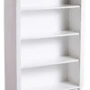 Casa Padrino Barock Regalschrank, luxuriöses Regal in Weiß Hochglanz, 180 x 95 x 32 cm