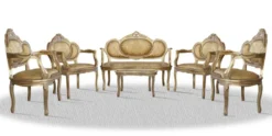 Casa Padrino Barock Salon Set Vintage Gold - Luxus Edition