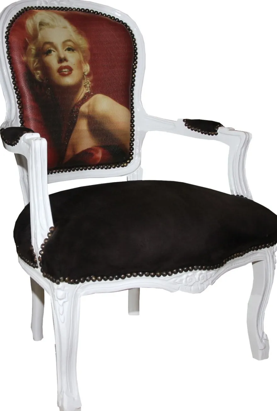 Casa Padrino Barock Salon Stuhl Marilyn Monroe - Barock Antik Stil Möbel - Mod3 - Limited Edition