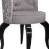 Casa Padrino Barock Salon Stuhl Braun Muster / Schwarz - Designer Sessel - Luxus Qualität