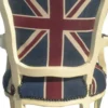 Casa Padrino Barock Salon Stuhl Union Jack Design / Creme