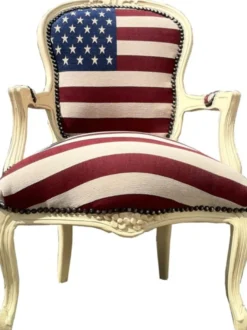Casa Padrino Barock Salon Stuhl USA Design / Creme