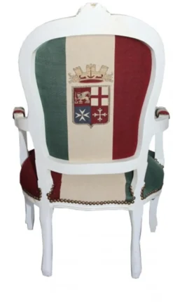 Casa Padrino Barock Salon Stuhl Italien / Creme - Antik Stil