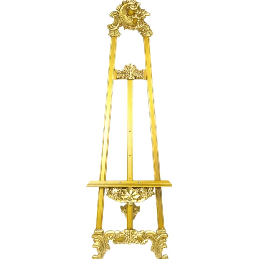Casa Padrino Barock Schild Ständer in Gold - Hotel, Cafe, Restaurant, Ladeneinrichtung, Shop Einrichtung