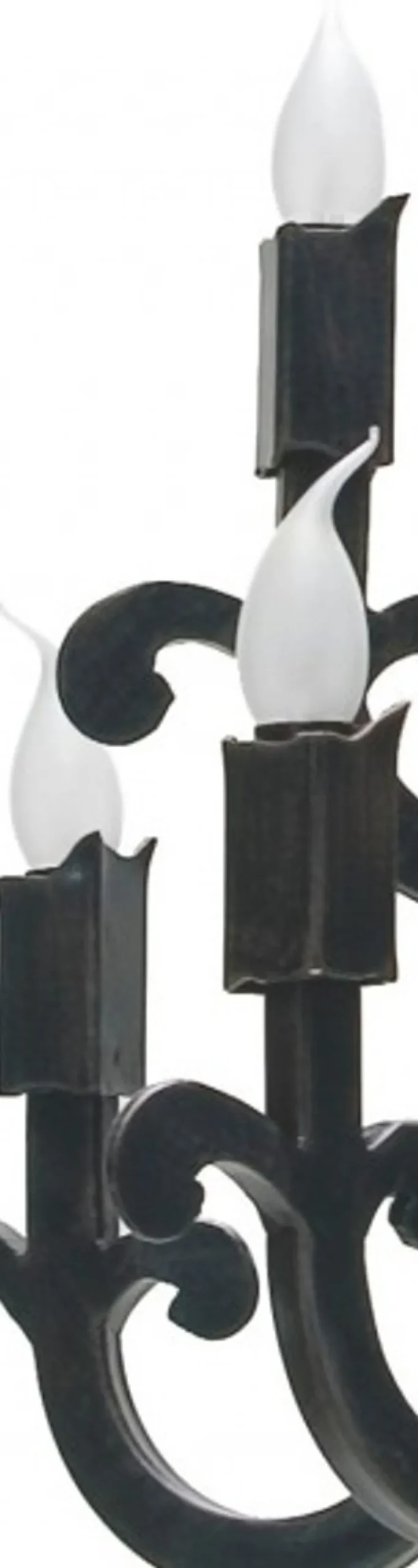 Casa Padrino Barock Schmiedeeisen Kronleuchter 10-Flammig - Hängeleuchte, Schwarz, Ø 700 mm, Länge 820-1220 mm