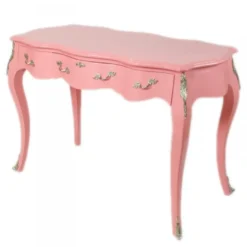 Casa Padrino Barock Schreibtisch Sekretär Konsole in Rose 120 x 60 x H80 cm - Luxus Möbel