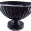 Casa Padrino Barock Schüssel Aluminium Schwarz / Silber - Antik Stil