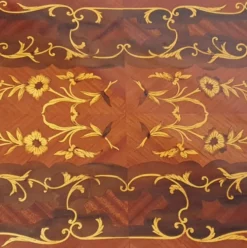 Casa Padrino Barock Sekretär Braun - Handgefertigter Barockstil Schreibtisch mit 3 Schubladen - Büromöbel im Barockstil - Barock Möbel - Barock Einrichtung - Büro Einrichtung im Barockstil