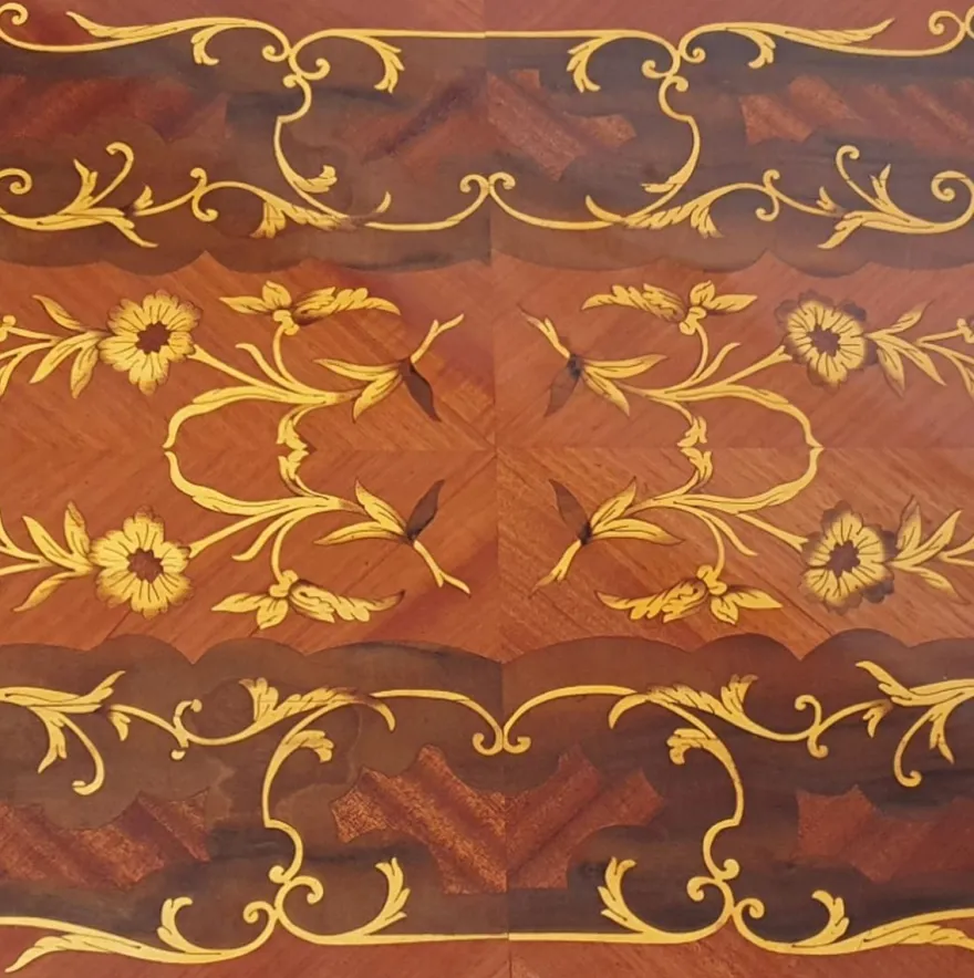 Casa Padrino Barock Sekretär Braun - Handgefertigter Barockstil Schreibtisch mit 3 Schubladen - Büromöbel im Barockstil - Barock Möbel - Barock Einrichtung - Büro Einrichtung im Barockstil