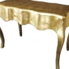 Casa Padrino Barock Sekretär Gold - Handgefertigter Barockstil Schreibtisch mit 3 Schubladen - Büromöbel im Barockstil - Barock Möbel - Barock Einrichtung - Büro Einrichtung im Barockstil