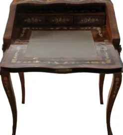 Casa Padrino Barock Sekretär Mahagony Braun B 70 x H 88 x T 53 cm- Sekretär Antik Stil
