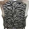 Casa Padrino Barock Sessel King Zebra / Silber - Handgefertigter Sessel aus Massivholz, 120 x 85 x 85 cm