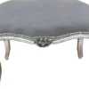 Casa Padrino Barock Sitzhocker Grau / Silber - Antik Stil Möbel