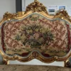 Casa Padrino Barock Sofa Mehrfarbig / Gold - Handgefertigtes Wohnzimmer Sofa im Barockstil - Prunkvolle Barock Möbel - Barockstil Wohnzimmer Möbel - Edel & Prunkvoll